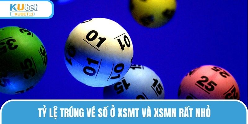 Tỷ lệ trúng vé số ở XSMT và XSMN rất nhỏ